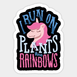 Funny Vegan Shirts I vegetarian unicorn gift Sticker